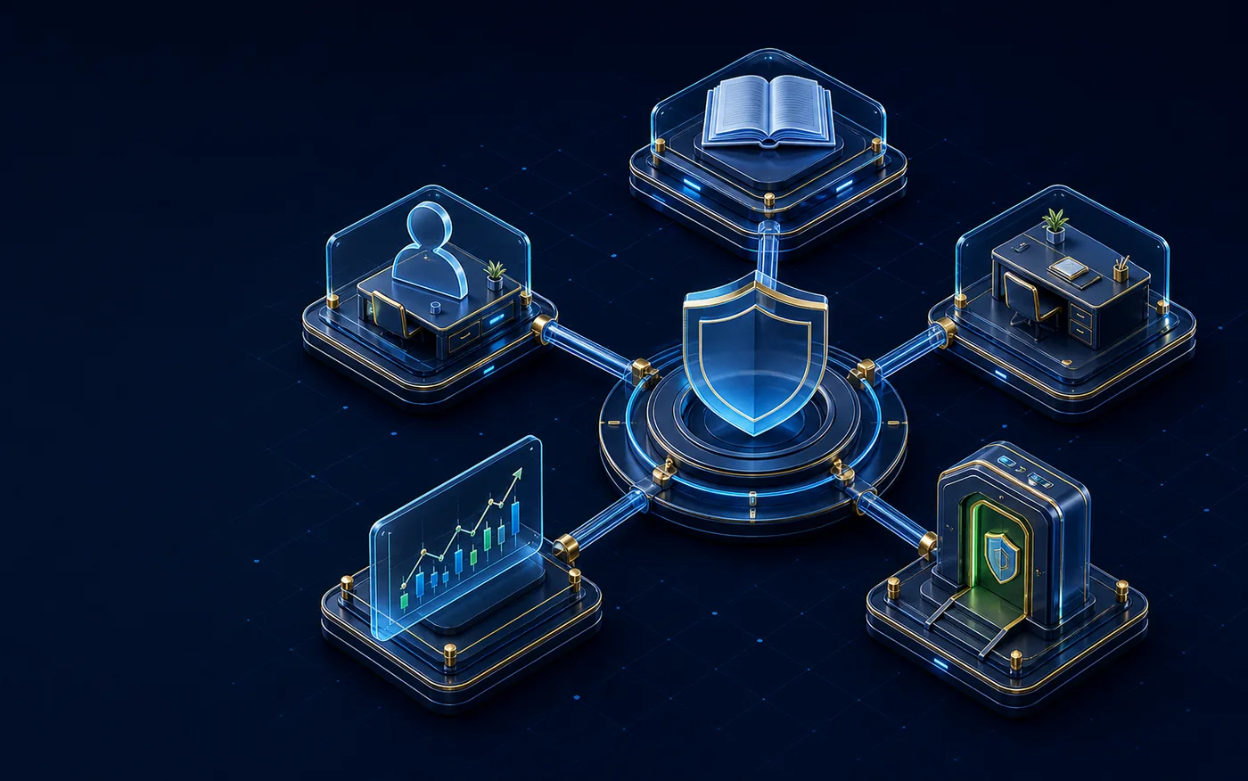 Connected learning, workspace, strategy, governance, and execution platform layers